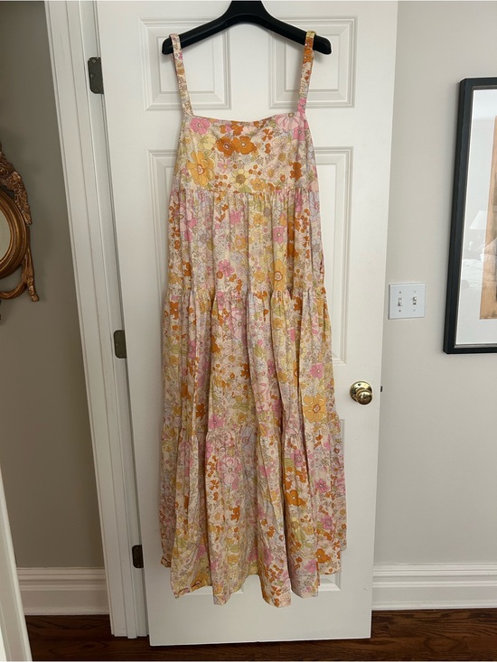 Free People Dresses & Skirts - Free People Park Slope Maxi Sundress in Pink, Orange, and Yellow